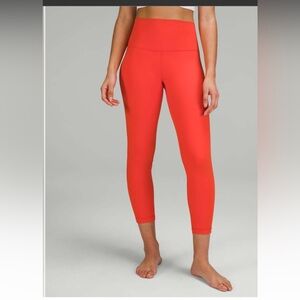 NWT Lululemon Solar Orange Align 25” Leggings size 4